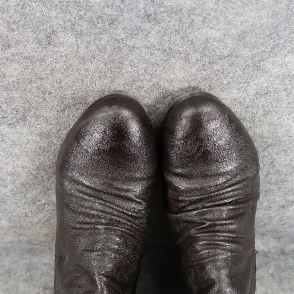 Spring Step Shoes Womens 39 Patrizia Bootie Block Heel Slouchy Leather Fashion