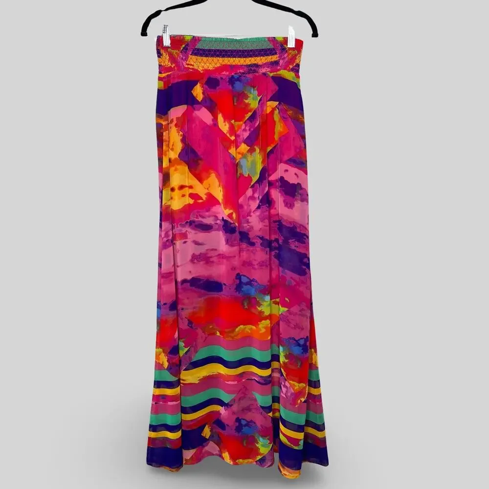 bebe colorful maxi