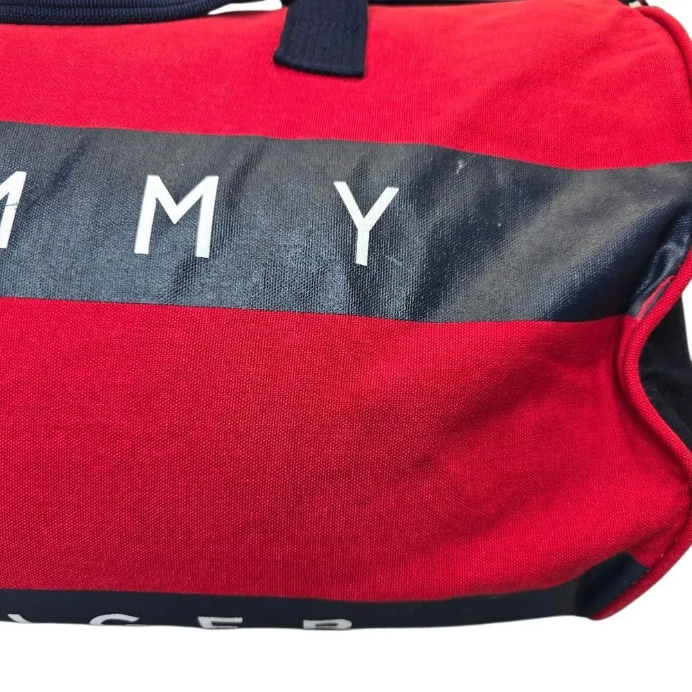 Vintage 90’s Tommy Hilfiger Big Flag Spell Out Duffel Bag Travel Gym
