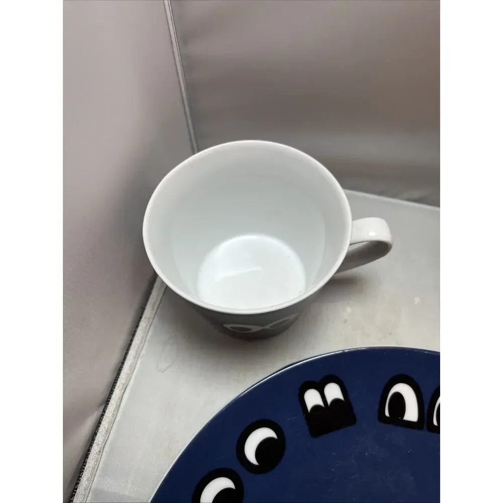 IKEA Glodande Navy Blue PLACE SETTING Bowl Plate Mug Walter Van Beirendonck