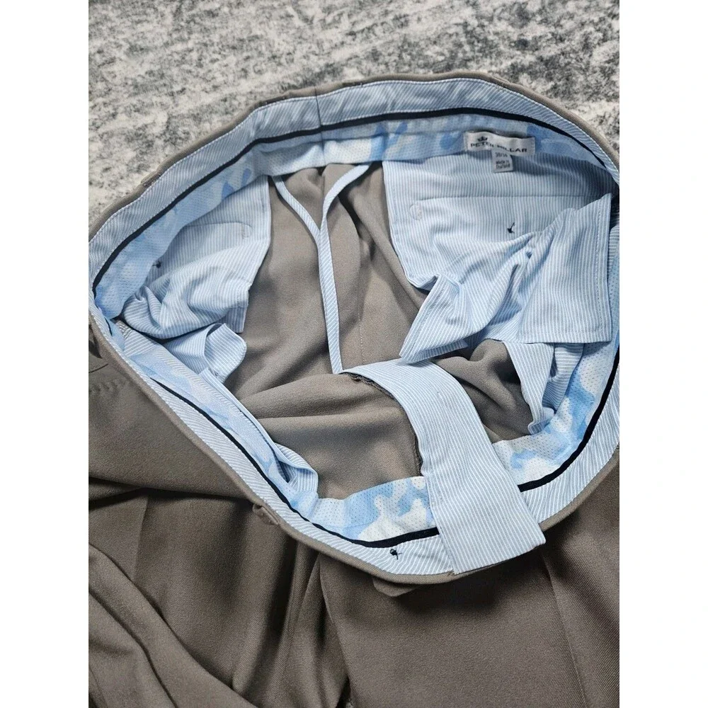 Peter Millar Pants Men's 38 X 34 Gray Crown Sport Performance Dress Pants