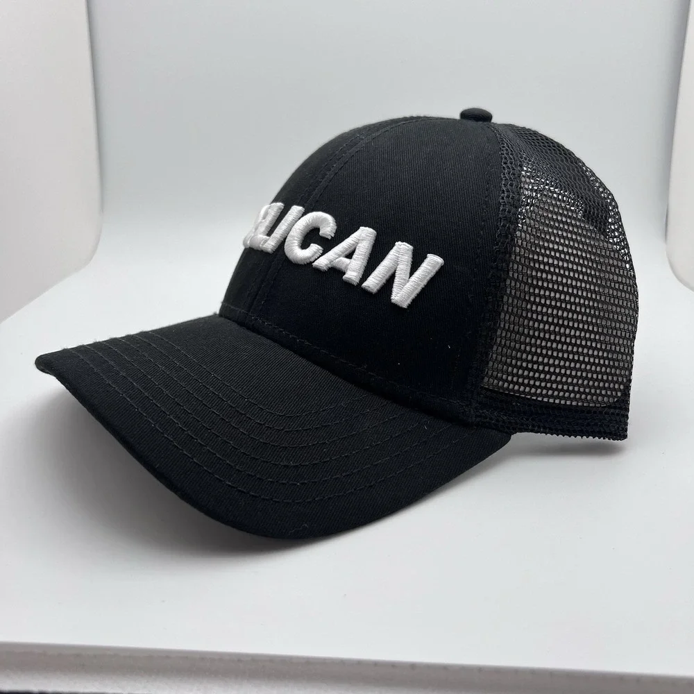 PELICAN CASE Logo Trucker Baseball‎ Hat Cap Black SnapBack NEW