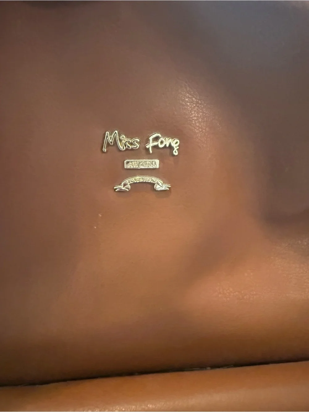 Miss Fong Leather Tote in Warm Cognac