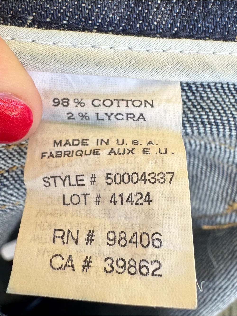Theory Mid-Length Made in The USA Blue Denim Skirt