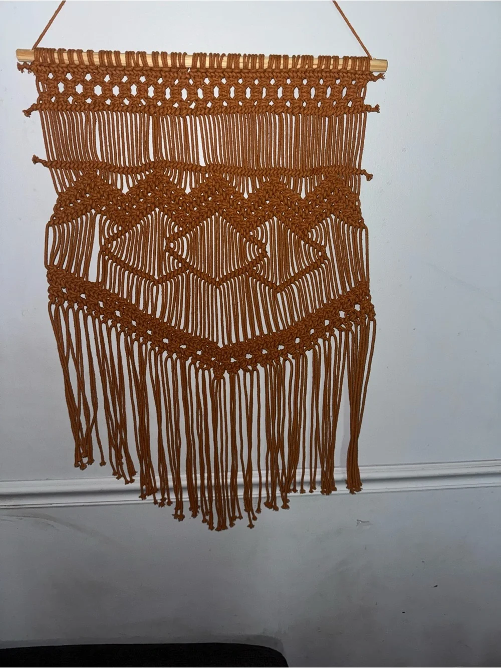 Handmade Terracotta Macramé Wall Hanging