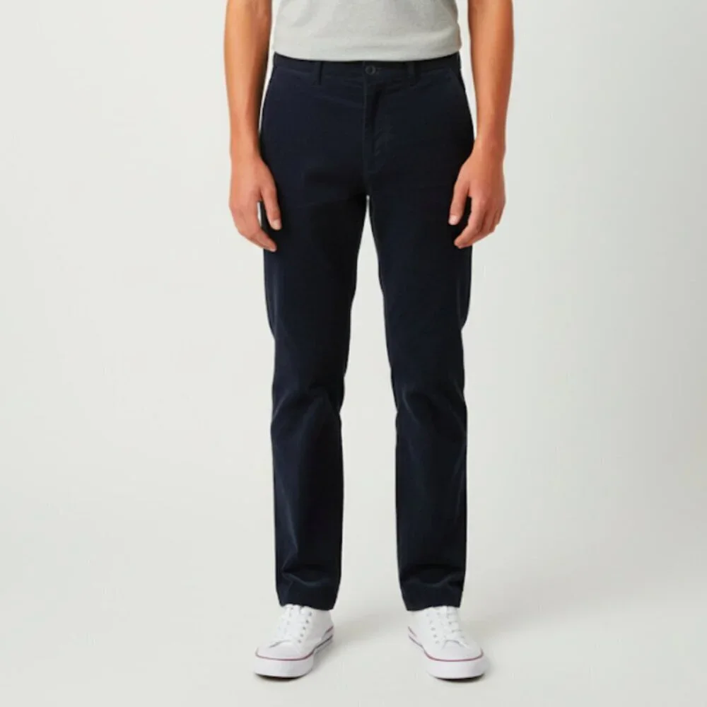 B By Brooks Brothers Big Boys Baccent 16R Corduroy Pants Navy Adjustable Waist