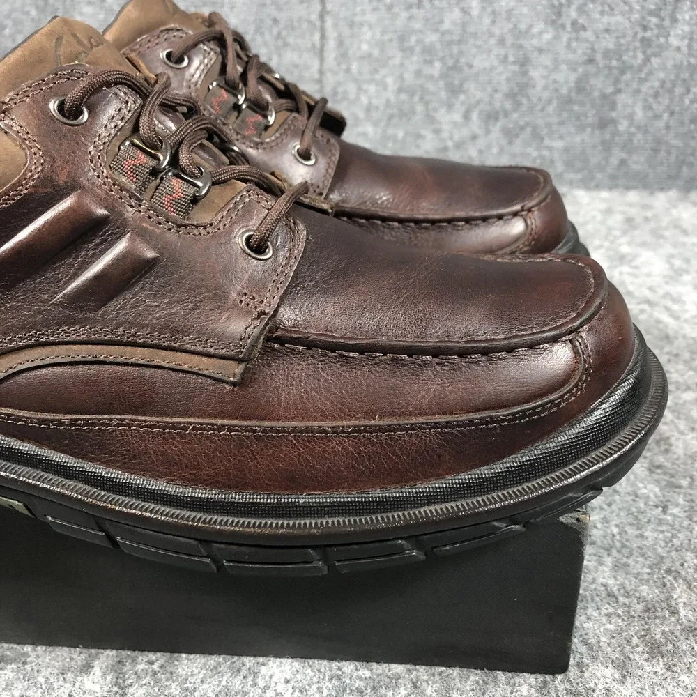 Clarks‎ Gore-Tex Waterproof Shoes Mens 11 M Brown Leather Lace Up Comfort Casual