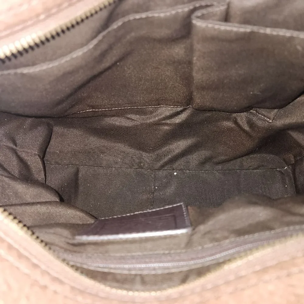Coach Brown Pebbled Leather Purse
