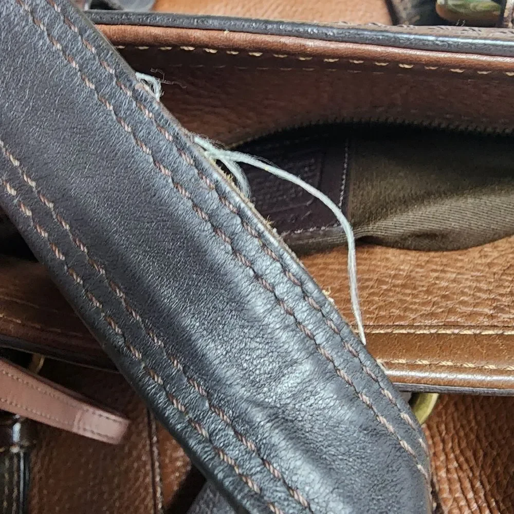 Coach Brown Pebbled Leather Purse