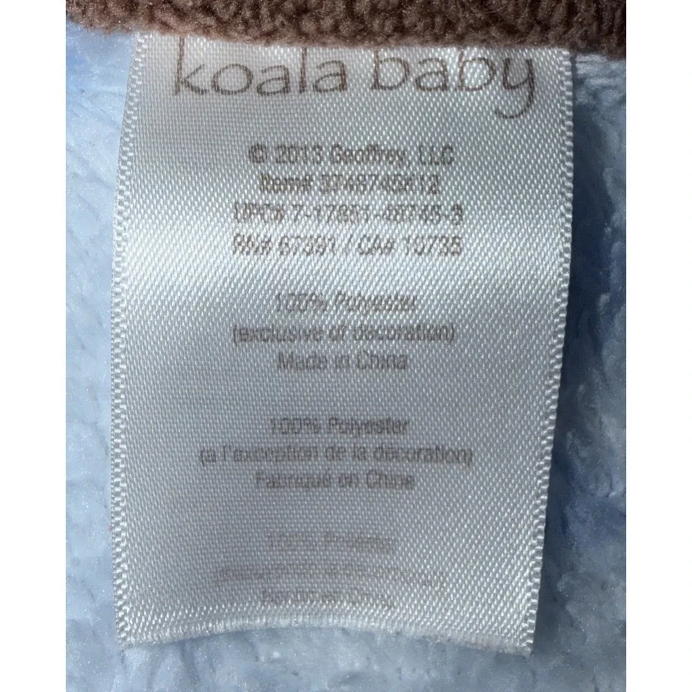 Koala Baby Boutique blue touch fleece