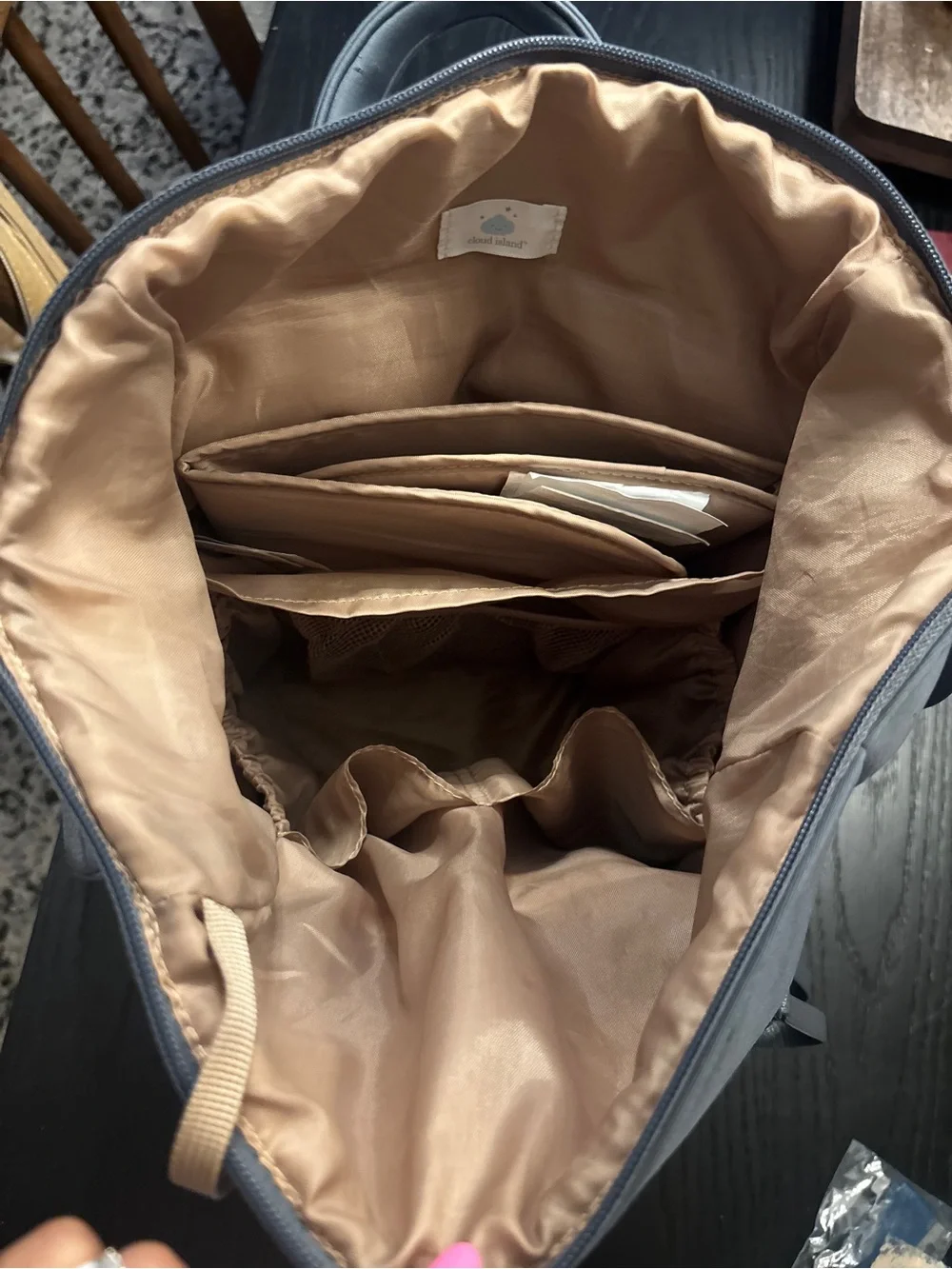 cloud island Blue Baby Diaper Backpack with Wipe Dispenser