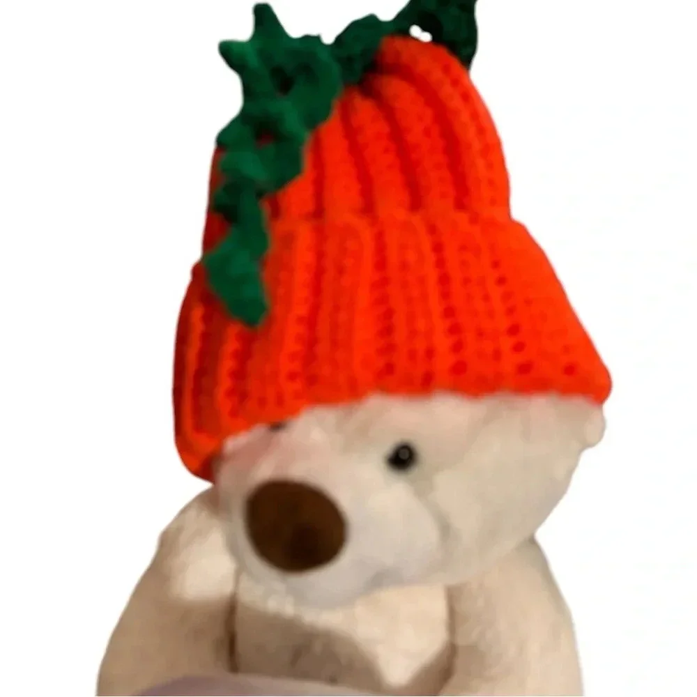 Super Cute Crochet Bohemian Pumpkin Hat Infant Child Size 3-6 mos