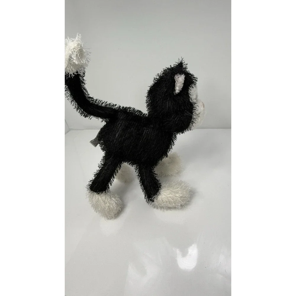 NWT CAT PLUSH TOY BLACK AND WHITECAT WINDMILL TOYS SOFT TOY ABOUT 12