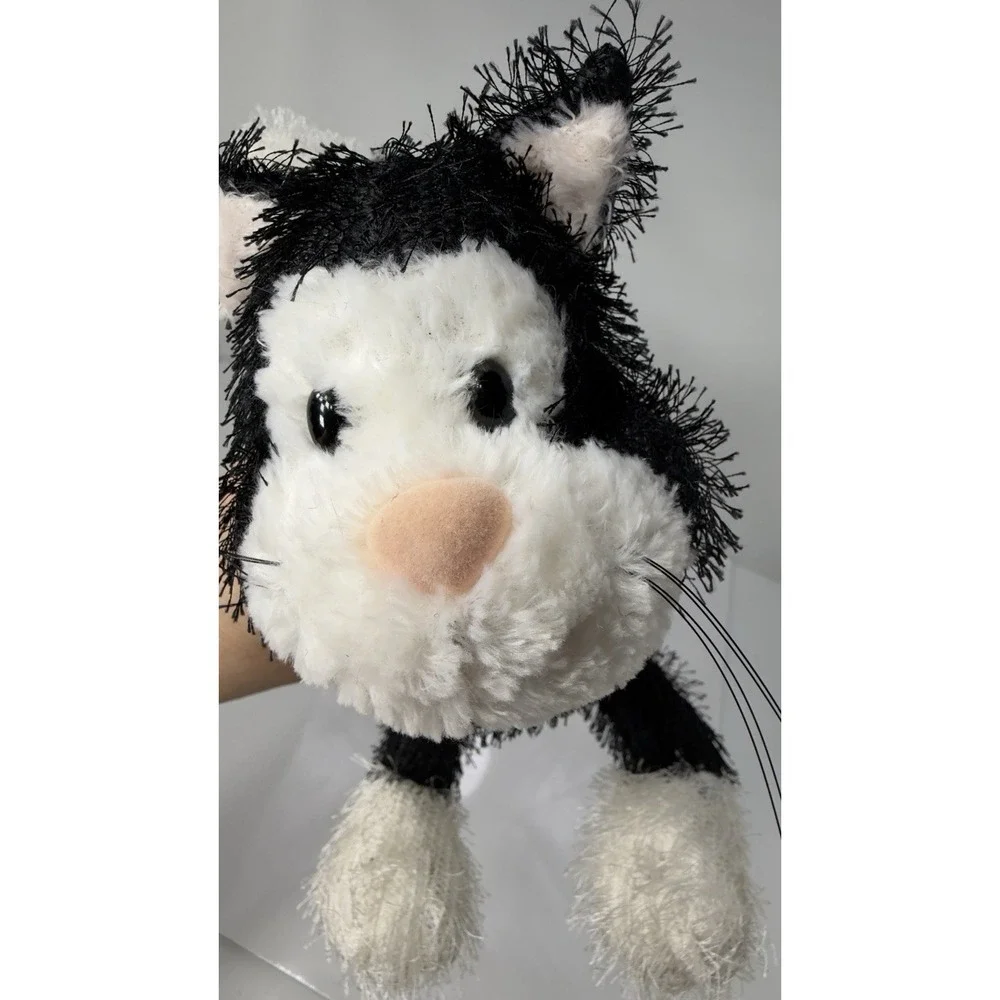NWT CAT PLUSH TOY BLACK AND WHITECAT WINDMILL TOYS SOFT TOY ABOUT 12