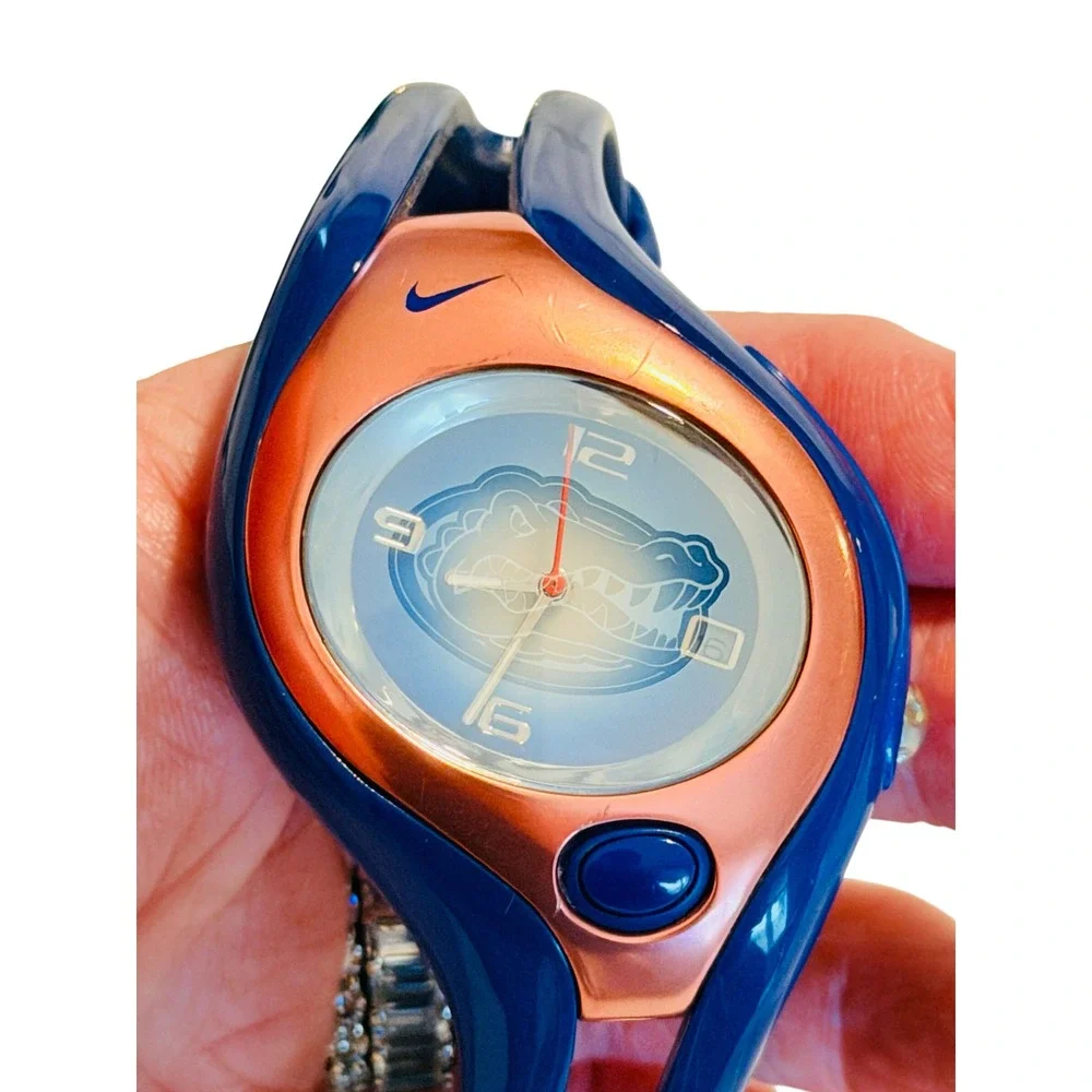 Nike Team Florida Gators Watch Blue Orange WR0078 VG71-5080 NCAA Sports Mens