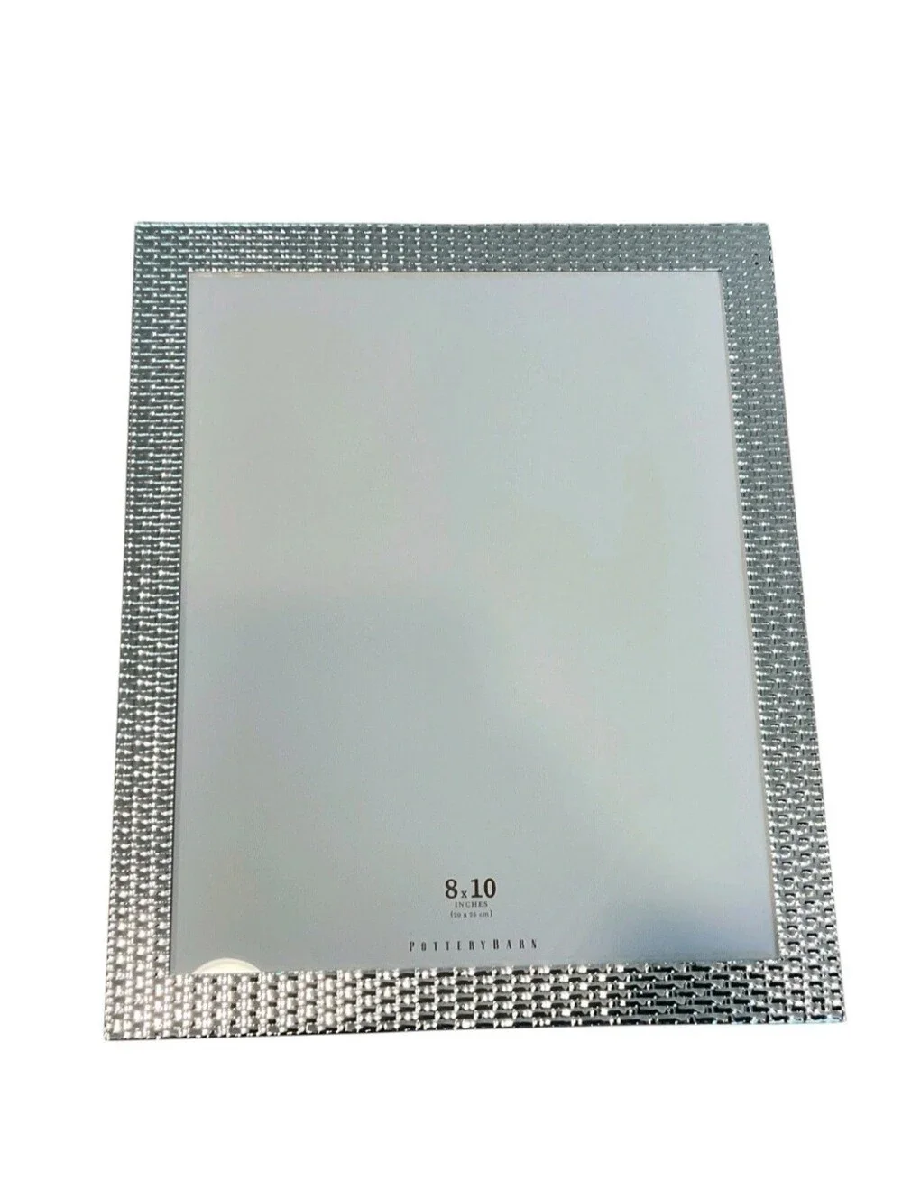 Pottery Barn 8 By 10 Silver Textured Photo Frame