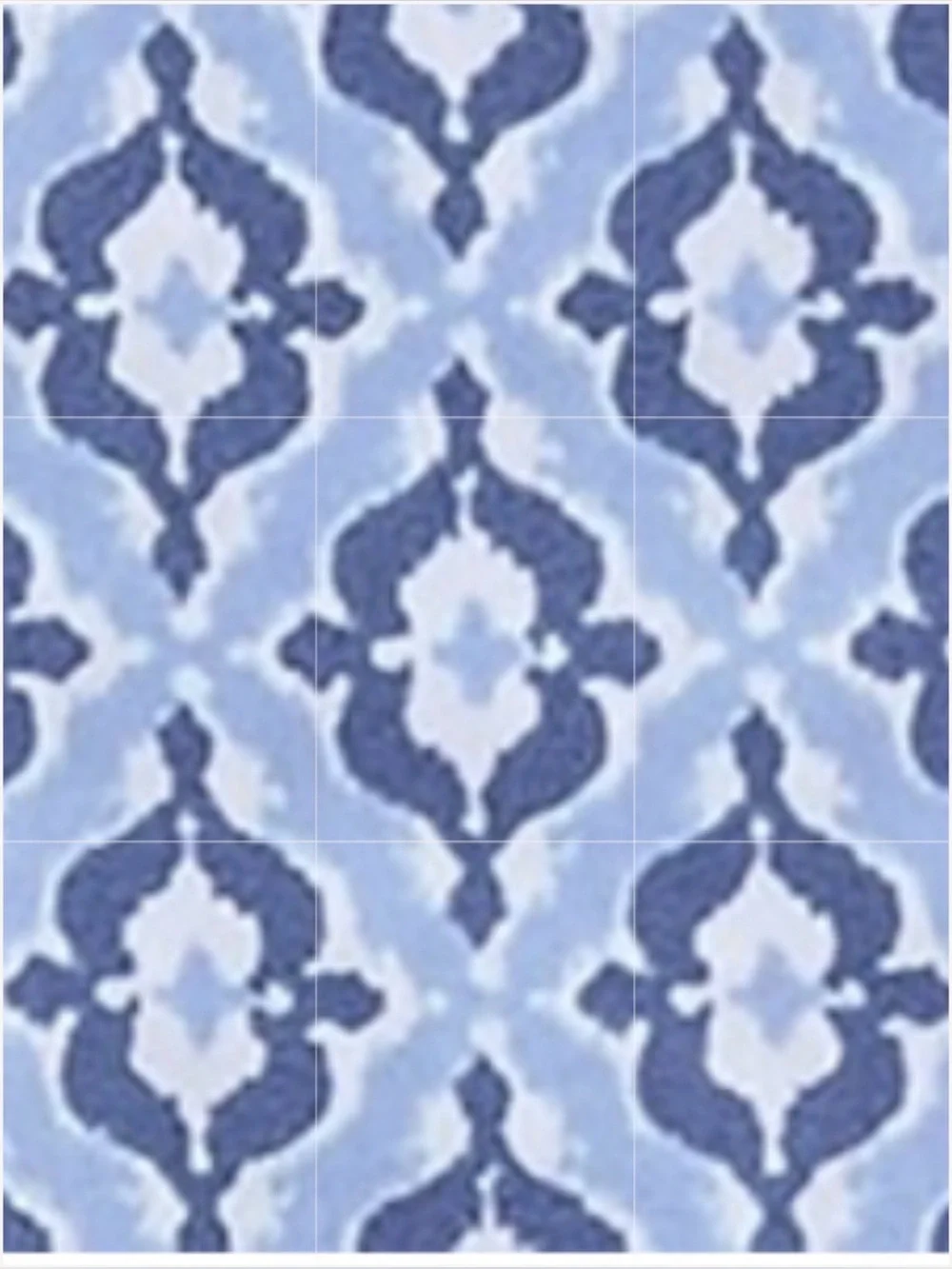 TWIN Super-Soft Easy-Care Bedsheet Set 3Pc. Brushed Microfiber - BLUE DAMASK