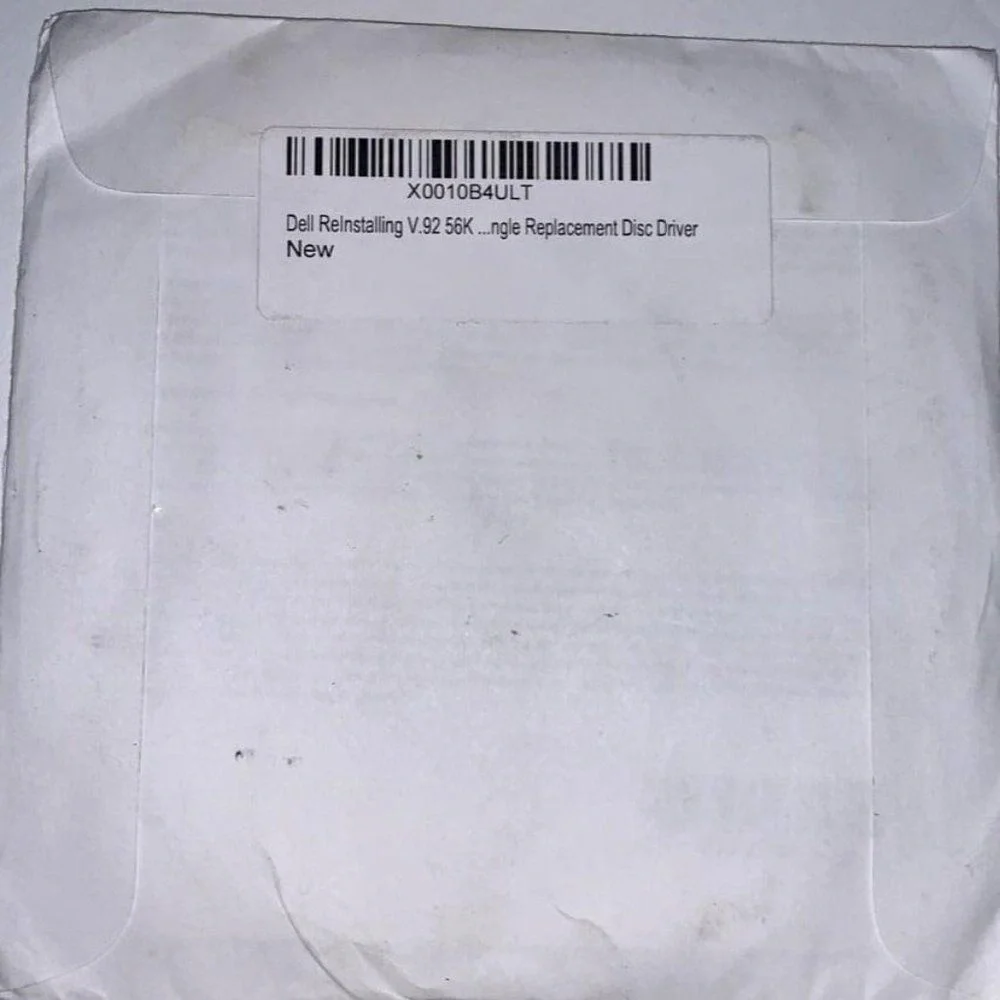 Dell‎ V.92 56K Telephony Fax Modem Software Drivers CD Reinstall Vintage