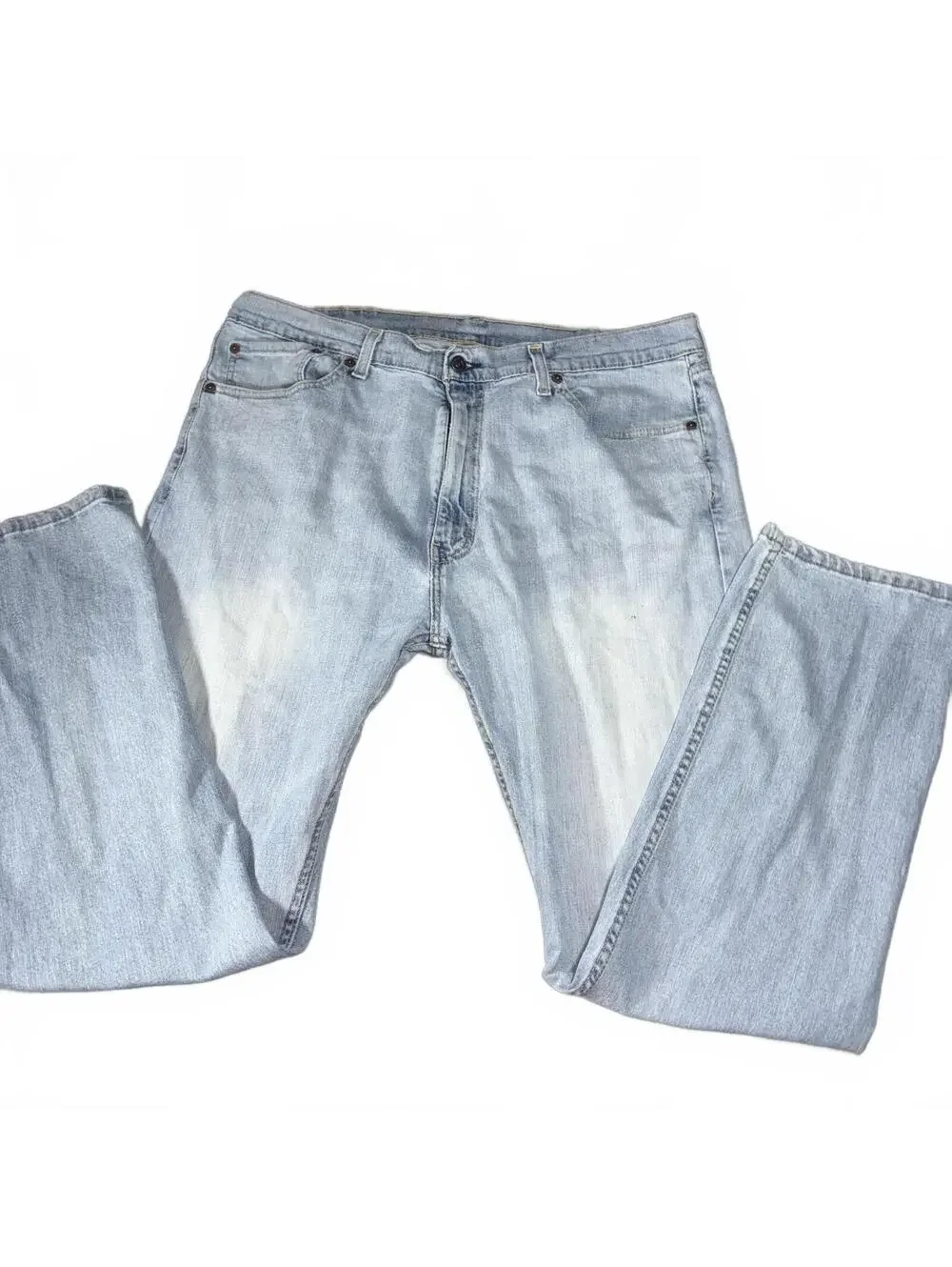 Levi's 505 Men’s 40 x 32 Straight Relaxed Light Wash Denim Jeans Work Or Casual