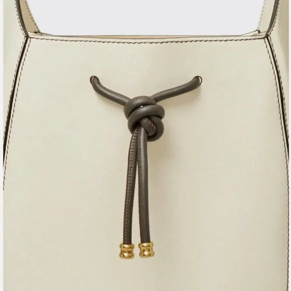 Tory Burch Spaghetti Strap Hobo Bag – Cement, One Size