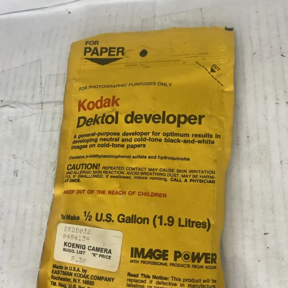 Kodak dektol developer