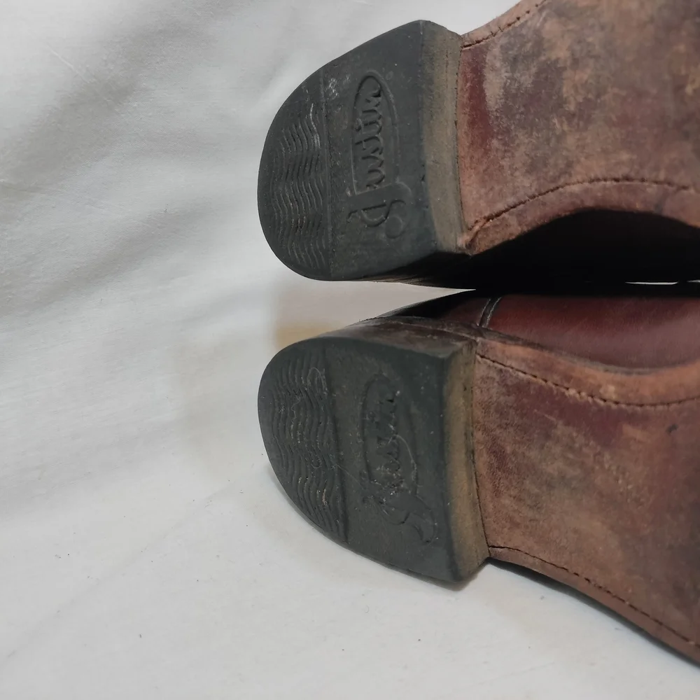 Justin Brown Leather‎ Roper Cowboy/Western Boots, Youth 5/women's 6