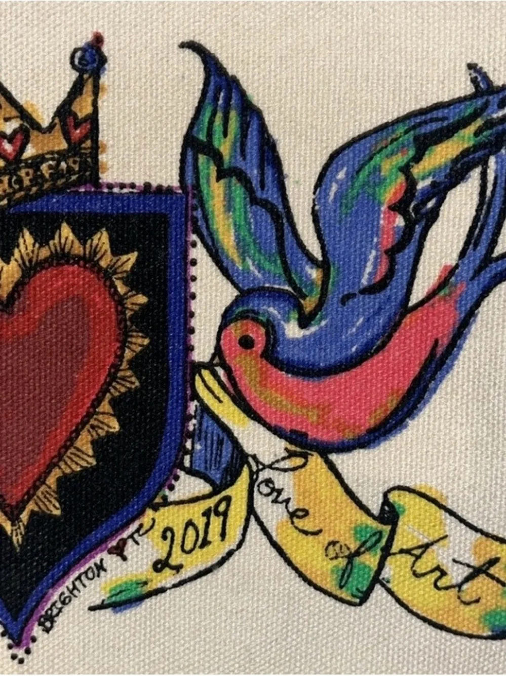 Brighton 2019 “Love of Art” Canvas Pouch
