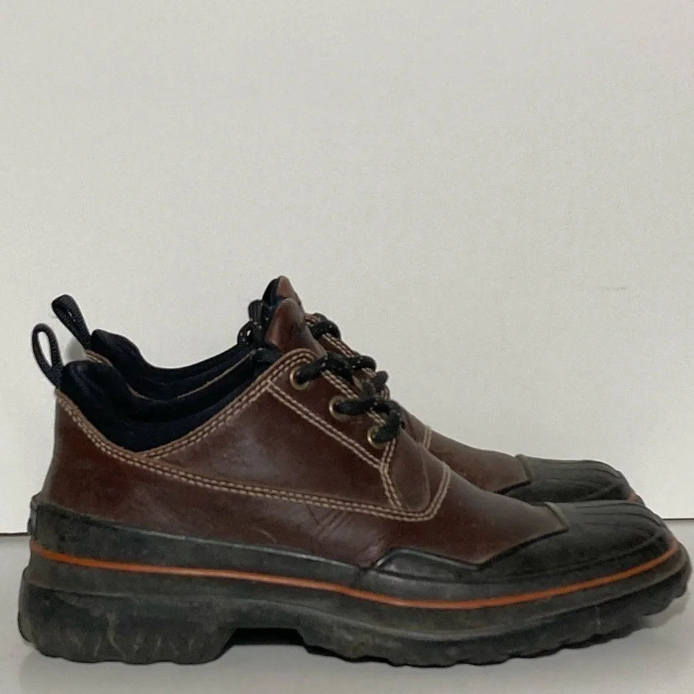 Clark’s Women's Muckers Brown Leather Waterproof Duck Ankle Boot Shoes SZ US 7 M