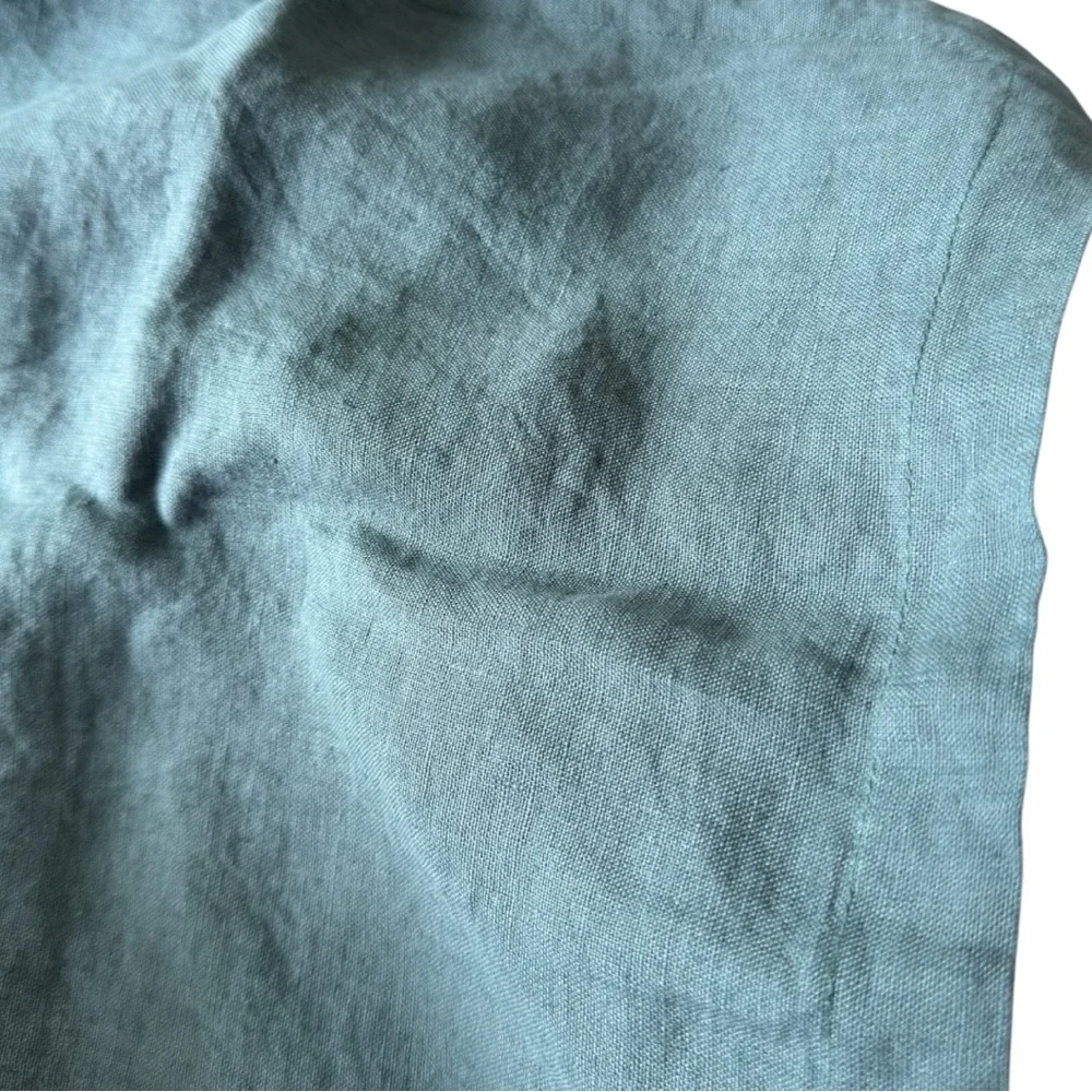 Quince European Linen Euro Sham - Ocean 26x26 and 2 King Pillowcases NWT