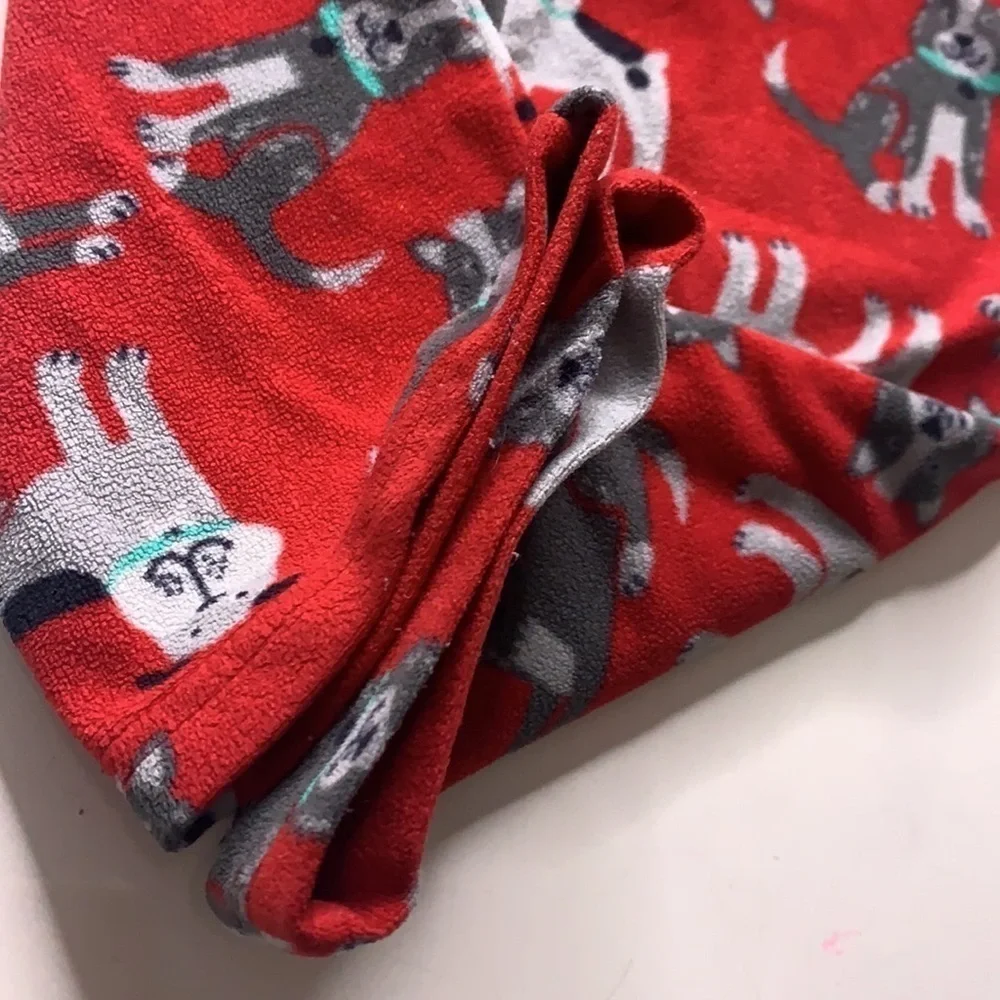 Carter’s toddler 2T red fleece puppy dog Print Pants unisex