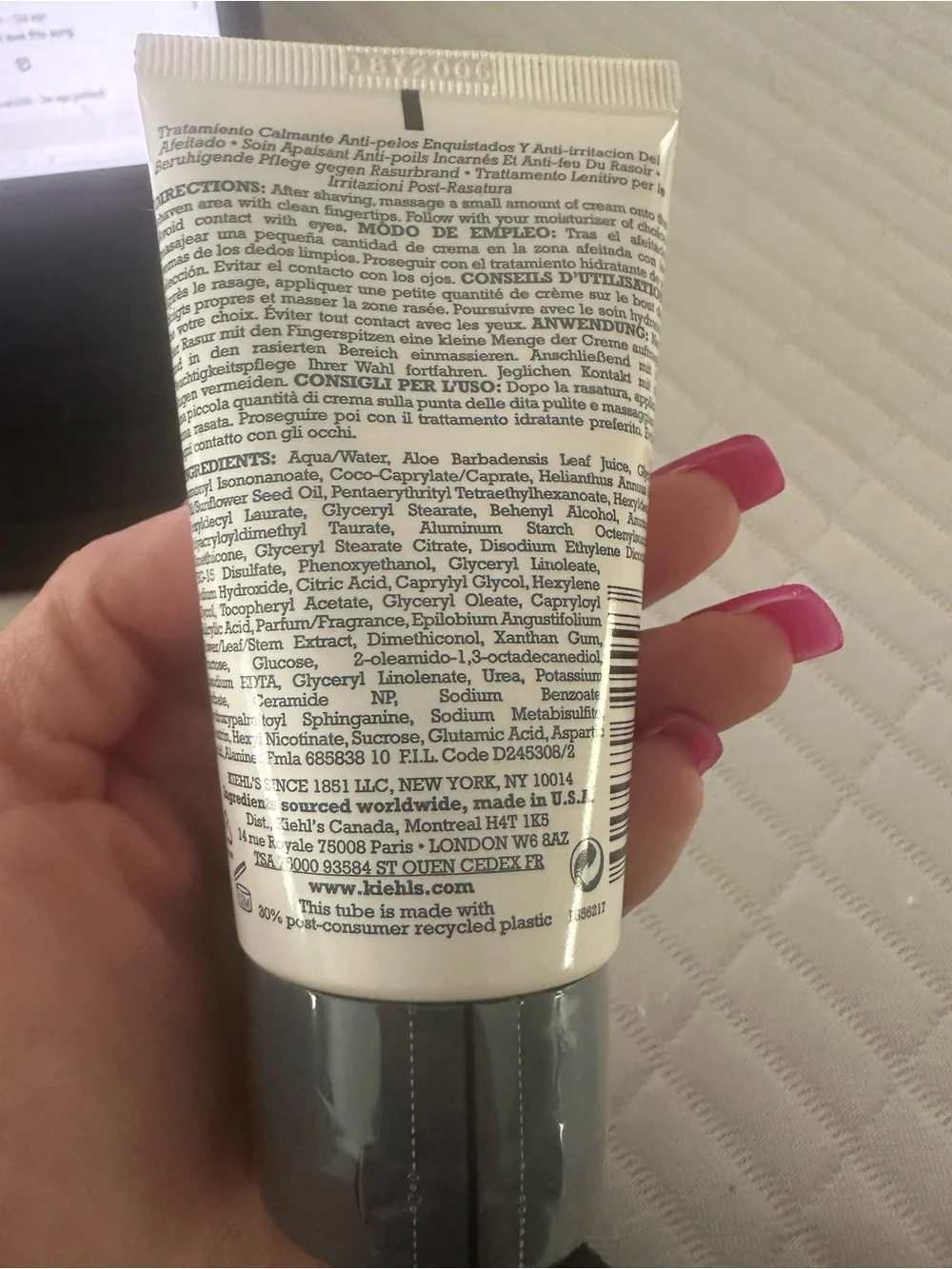 Kiehls soothes razor