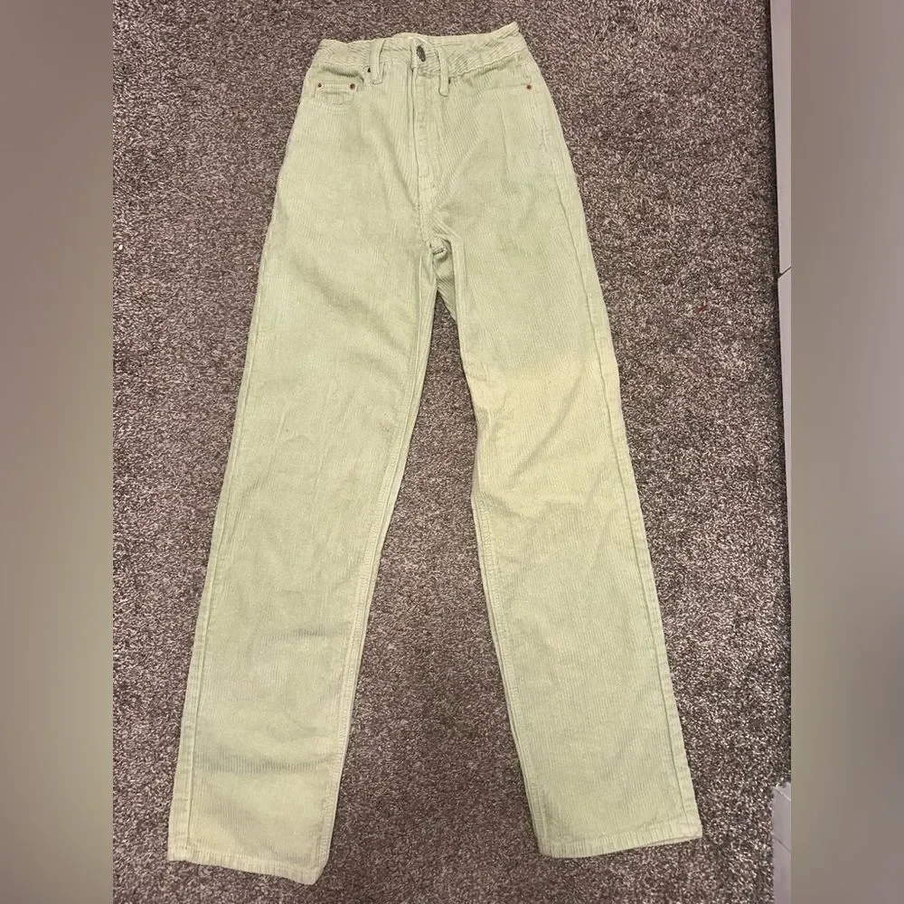Green Corduroy PacSun Jeans