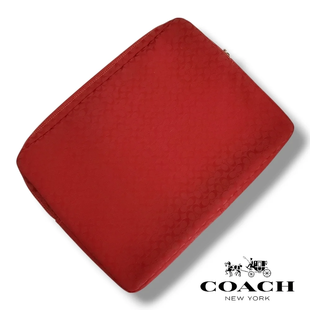 Coach red signature