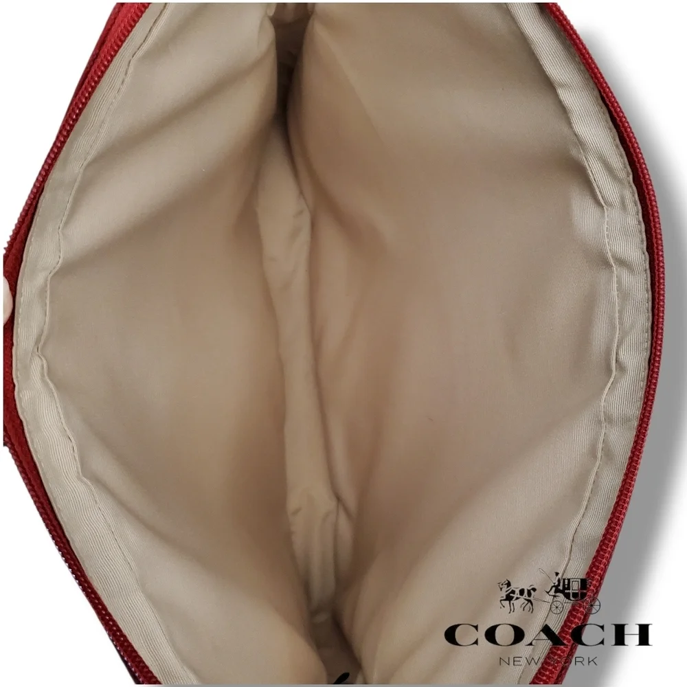 Coach red signature