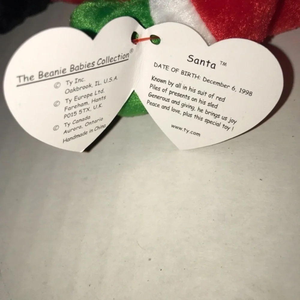 TY‎ Santa Beanie Baby