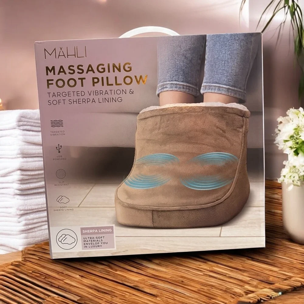 Mahli Massaging Foot Pillow‎ Extra Warm Microfleece