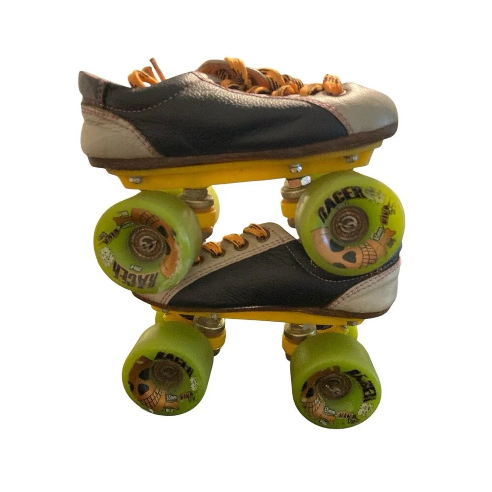 Vintage Viva 4.6 Roll‎ Skates Leather Toddler Boy/Girl Size 1