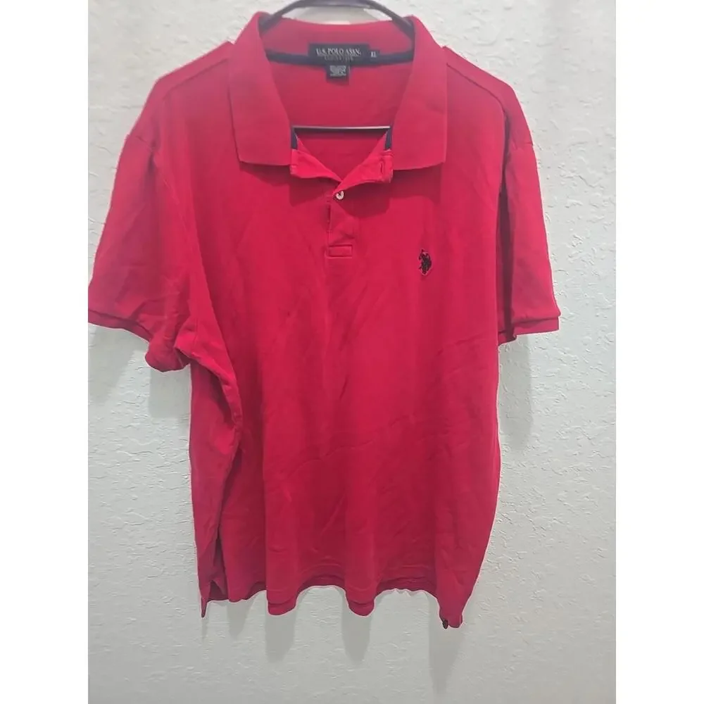 Polo Ralph Lauren Short Sleeve Polo Shirt Classic‎ Fit Red Size XL