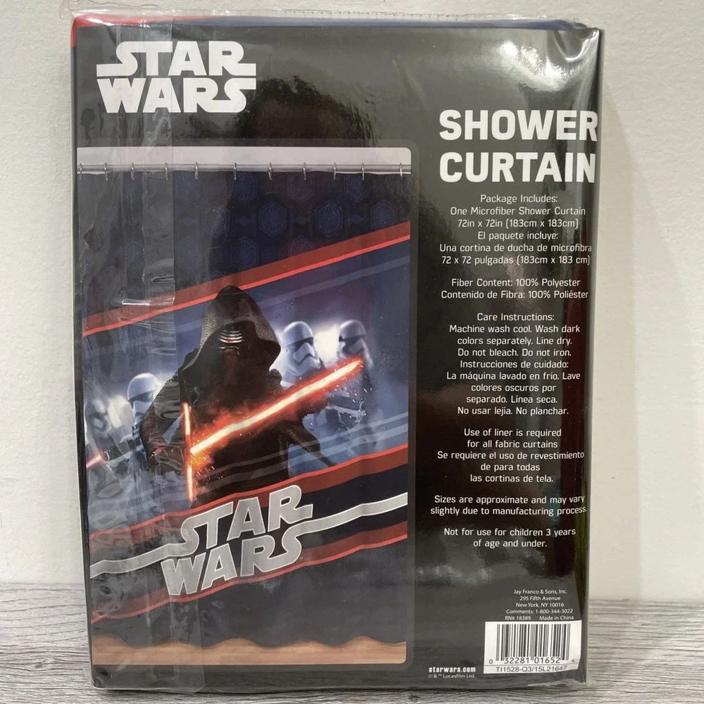 Disney Star Wars shower curtain 72