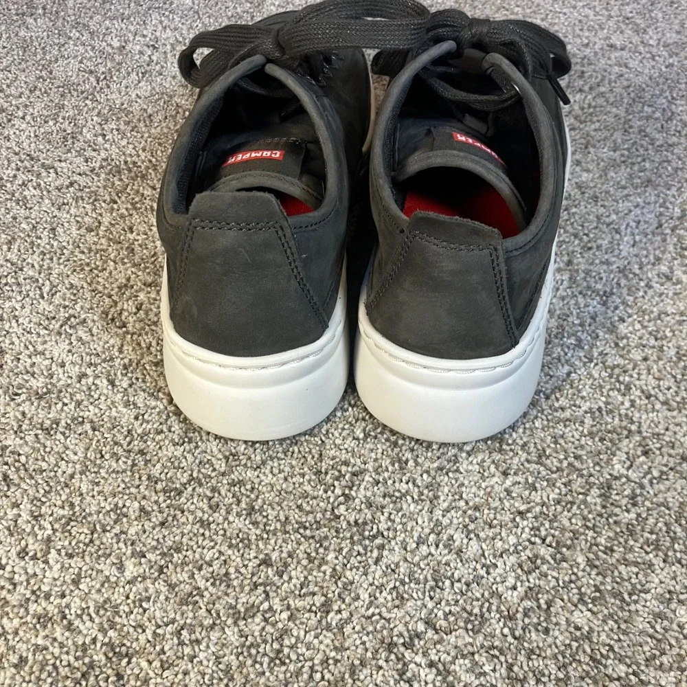 Camper Runner Up Dark Grey Nubuck Leather Platform Sneakers EU 36 US 6 Retro EUC