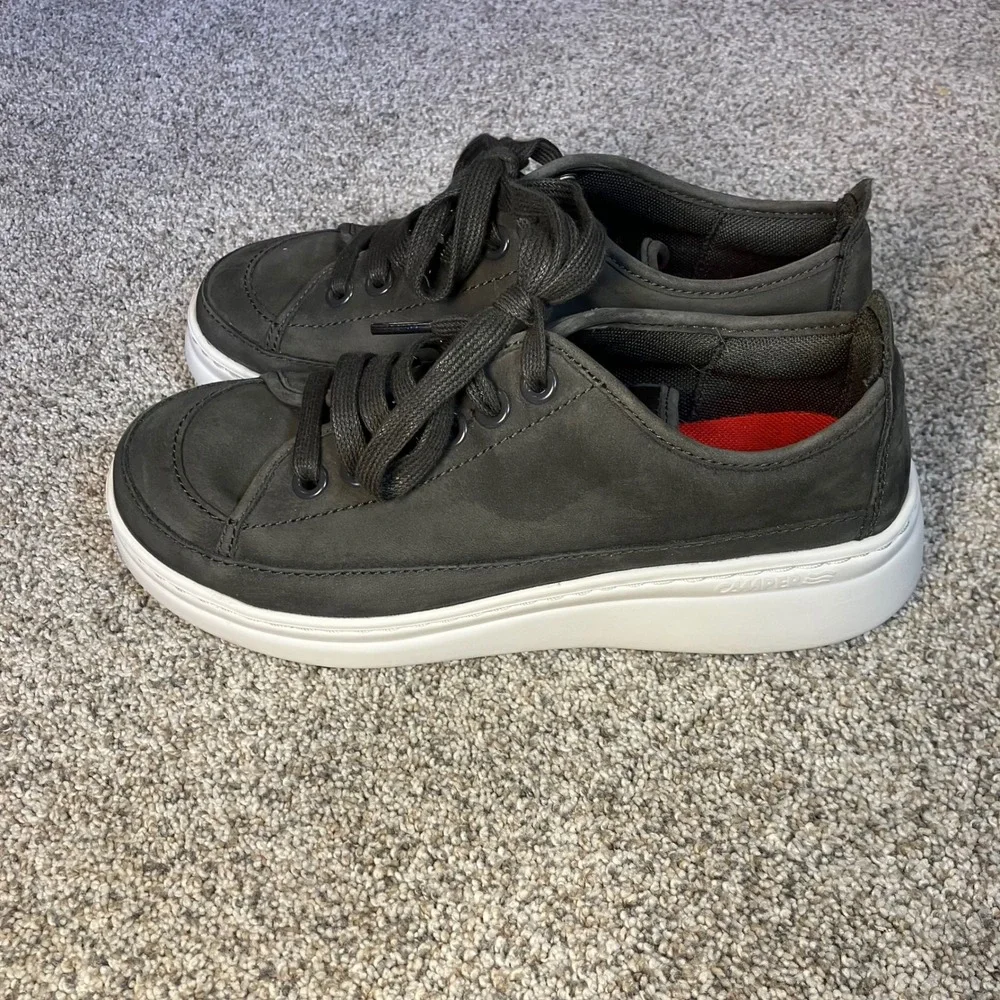 Camper Runner Up Dark Grey Nubuck Leather Platform Sneakers EU 36 US 6 Retro EUC