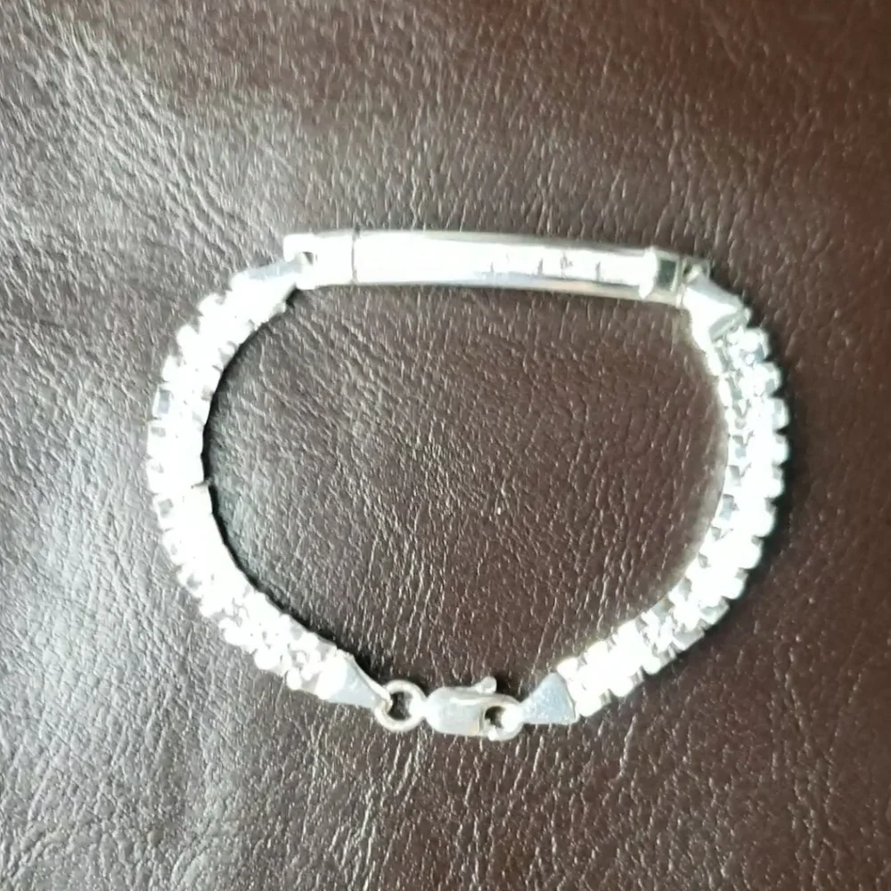 925 fine silver girl bracelet with zircon stones‎