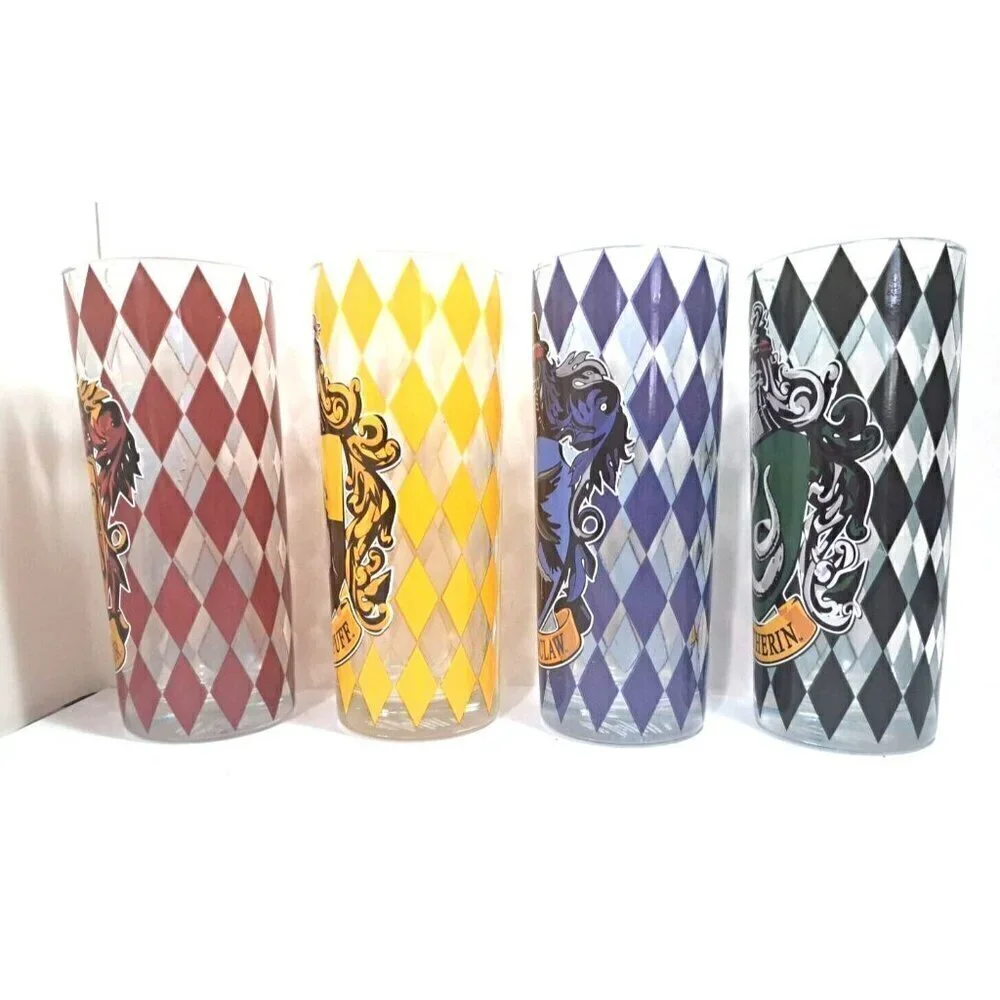Silver Buffalo four glasses