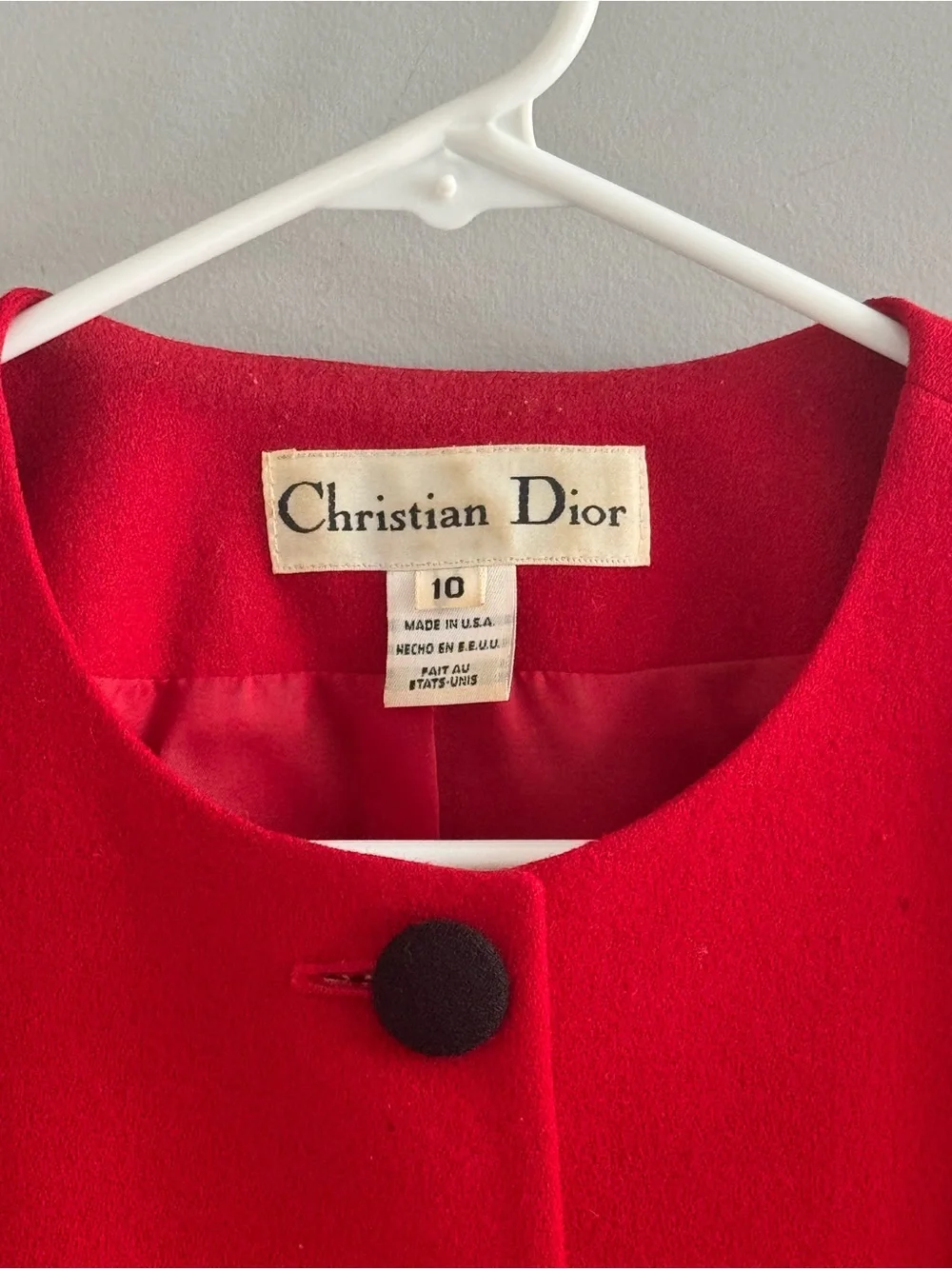 Dior classic collarless