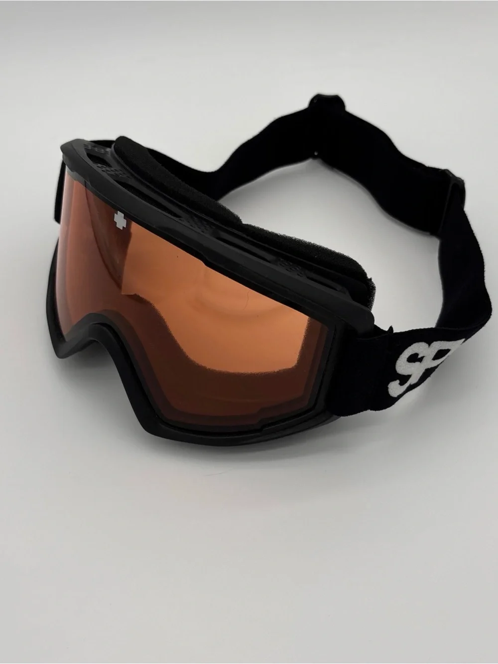 SPY+ Black Frame Snow Goggles with Orange Lens