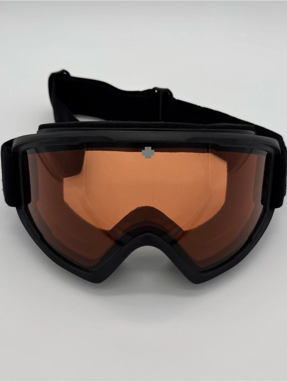 SPY+ Black Frame Snow Goggles with Orange Lens