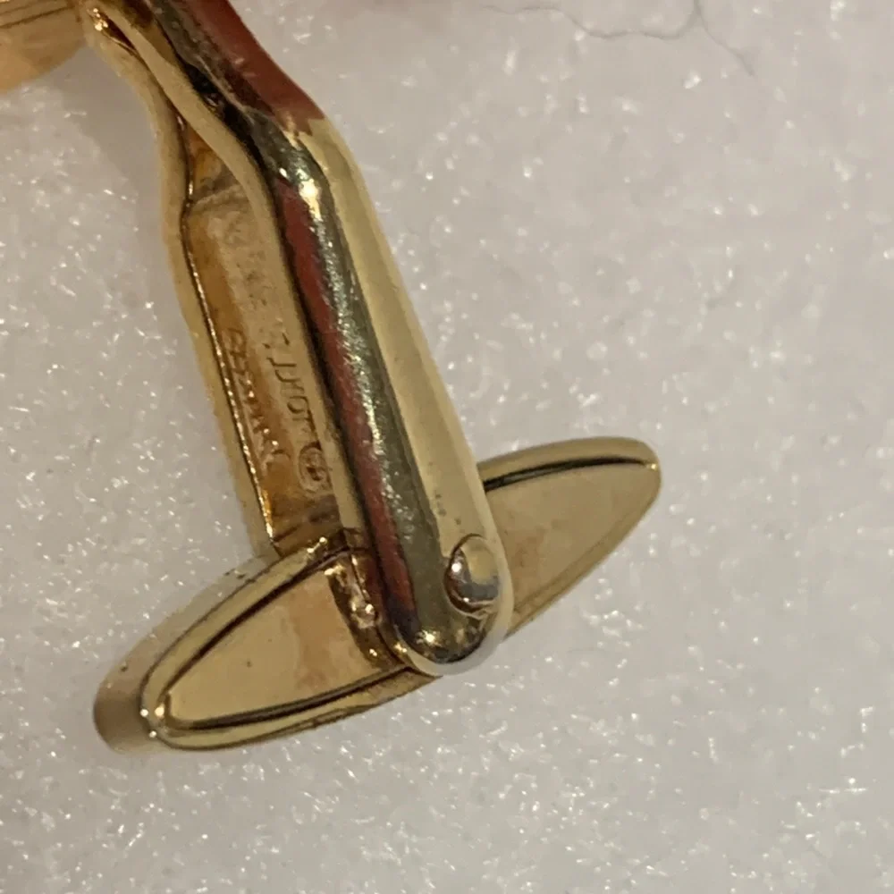 DIOR Elegant Gold-Tone Cufflinks
