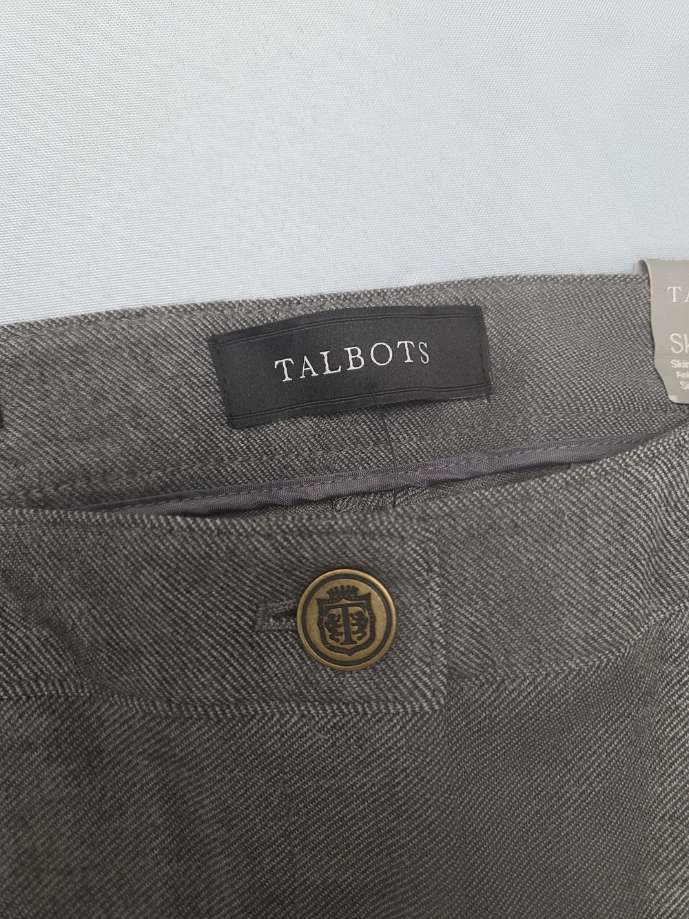 NWT Talbots Skinny Ankle Pants Gray Petite 14P Career Stretch