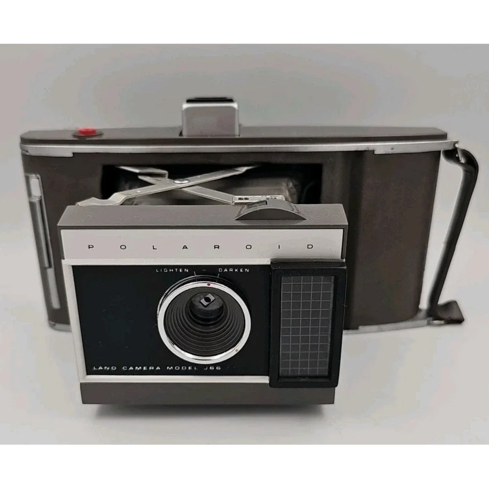 Polaroid Land Camera Vintage Model J66 With Case And Manual And‎ Case Untested
