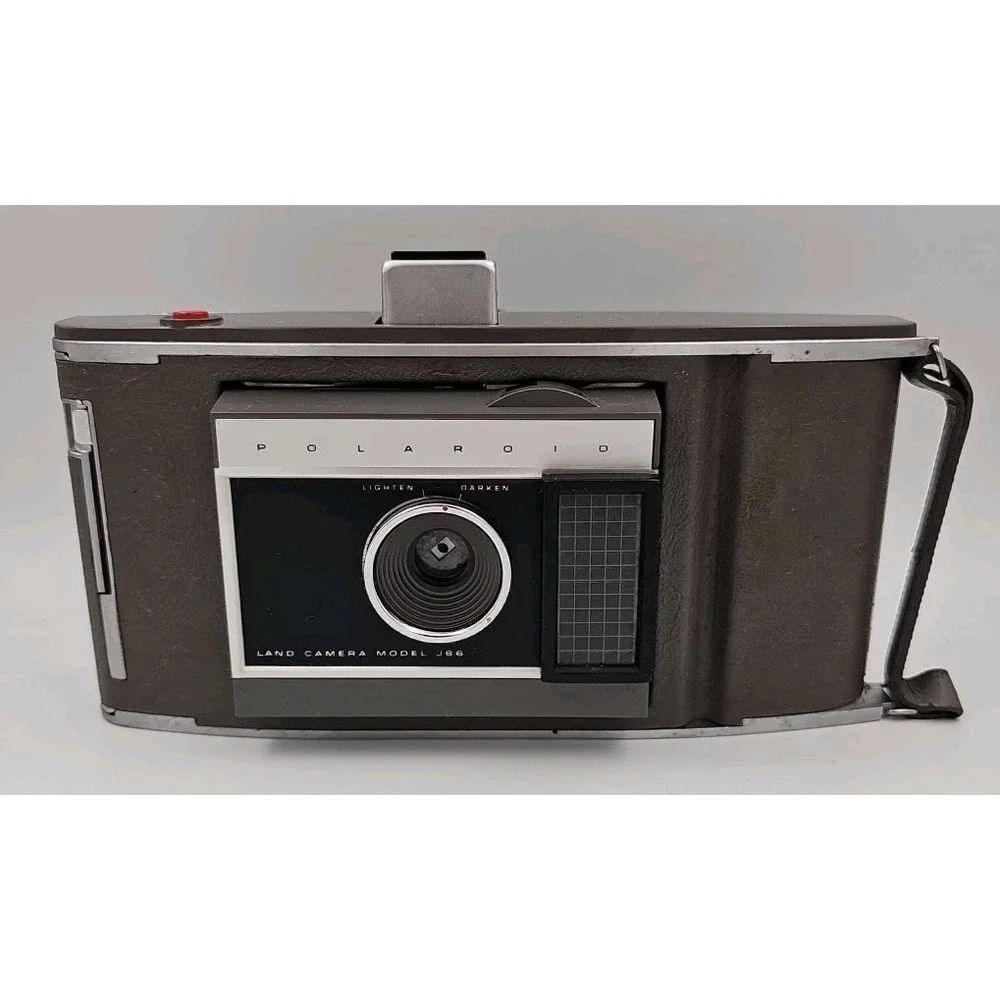 Polaroid Land Camera Vintage Model J66 With Case And Manual And‎ Case Untested